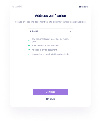 Address verification